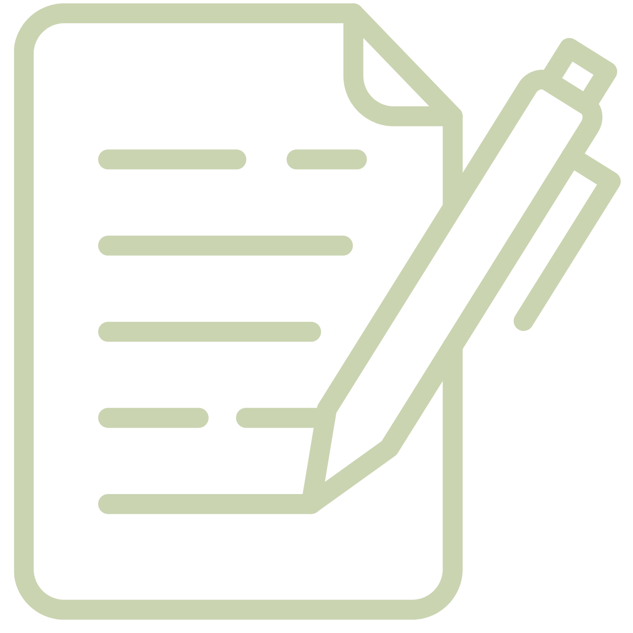 Einen Notizzettel ausfüllen