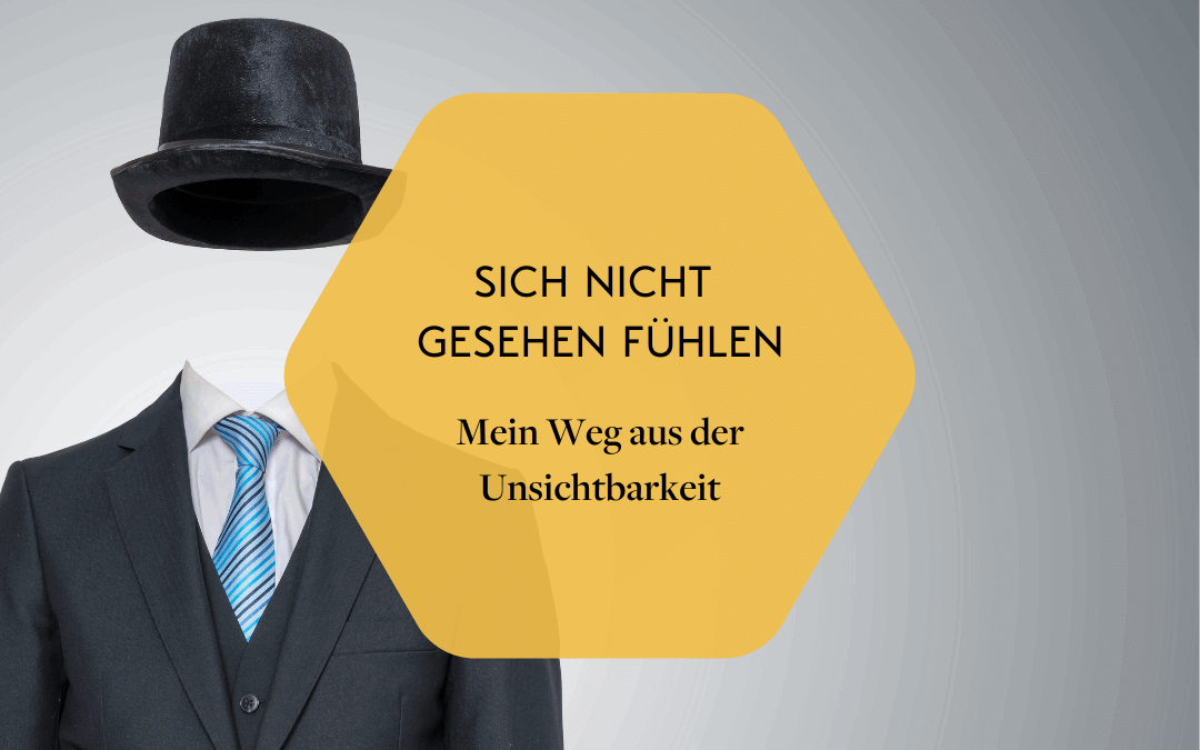Eine unsichtbare Person soll verdeutlichen, dass man sich nicht gesehen fühlt.