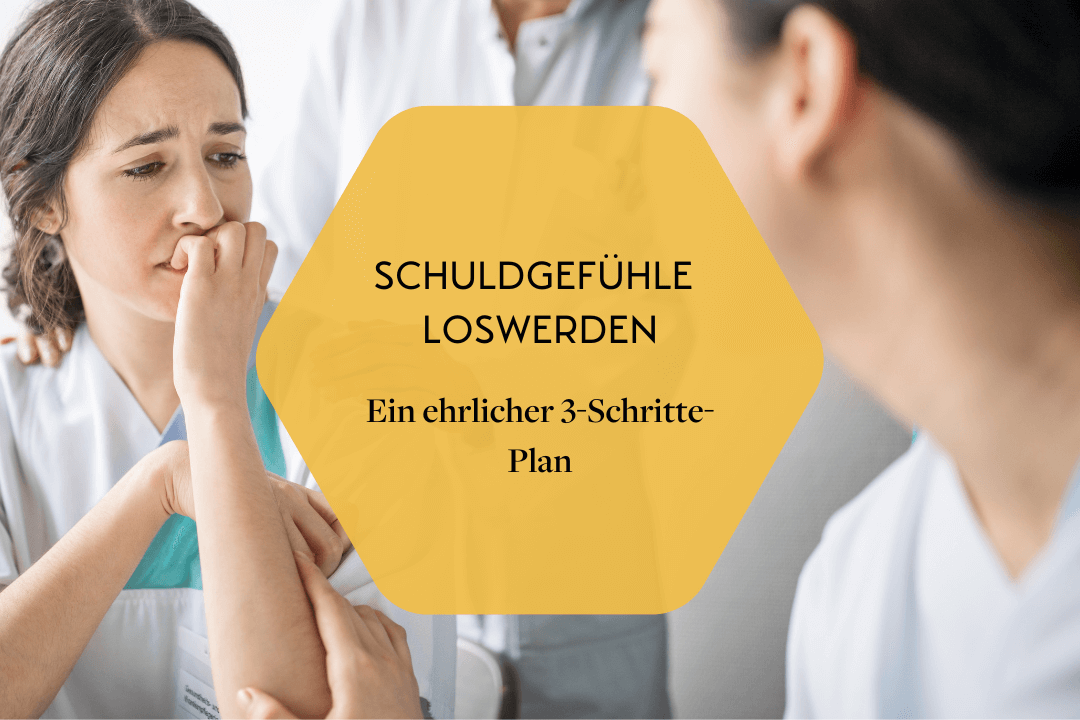 Eine Frau, die Schuldgefühle zeigt. Das Bild dient als Titelbild für den Blogartikel 